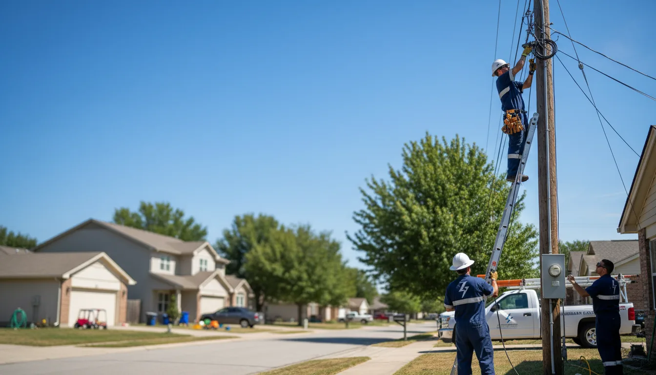 Residential electrician providing installation services in Forest Lakes, AZ